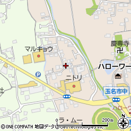 熊本県玉名市中1212周辺の地図