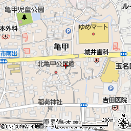 熊本県玉名市亀甲157周辺の地図