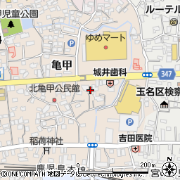 熊本県玉名市亀甲147周辺の地図