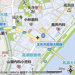 熊本県玉名市高瀬270周辺の地図