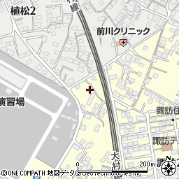 長崎県大村市諏訪3丁目472-2周辺の地図
