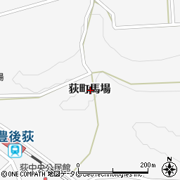大分県竹田市荻町馬場周辺の地図