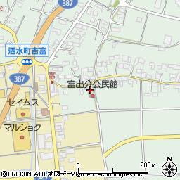 熊本県菊池市泗水町吉富1747周辺の地図