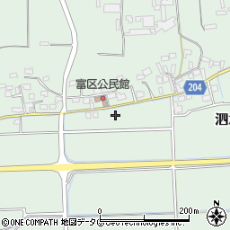 熊本県菊池市泗水町吉富1520周辺の地図