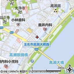 熊本県玉名市高瀬248周辺の地図