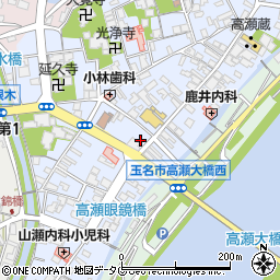 熊本県玉名市高瀬272周辺の地図