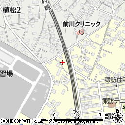 長崎県大村市諏訪3丁目484-8周辺の地図