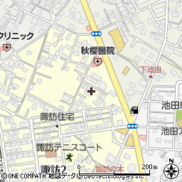 長崎県大村市諏訪2丁目519周辺の地図