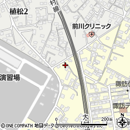 長崎県大村市諏訪3丁目472-4周辺の地図