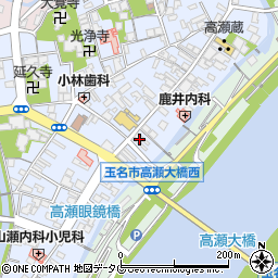 熊本県玉名市高瀬252周辺の地図