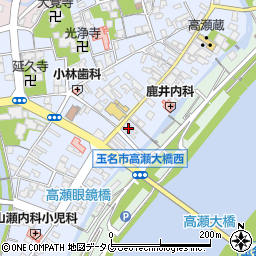 熊本県玉名市高瀬252周辺の地図