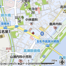 熊本県玉名市高瀬267周辺の地図