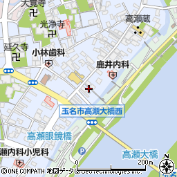 熊本県玉名市高瀬250周辺の地図