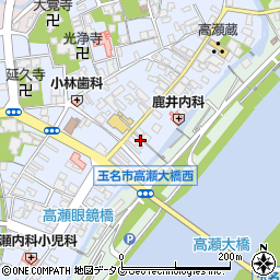 熊本県玉名市高瀬250周辺の地図