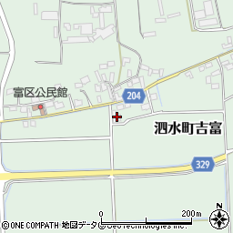 熊本県菊池市泗水町吉富1881周辺の地図
