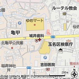 熊本第一信用金庫玉名支店周辺の地図