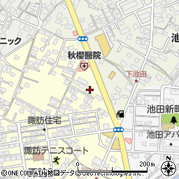 長崎県大村市諏訪2丁目521-3周辺の地図