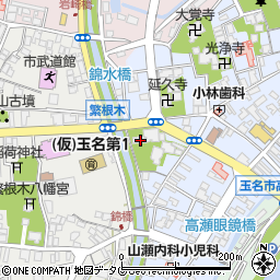 熊本県玉名市高瀬396周辺の地図