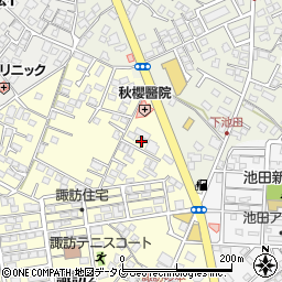 長崎県大村市諏訪2丁目521-5周辺の地図