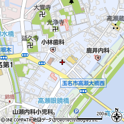 熊本県玉名市高瀬282周辺の地図