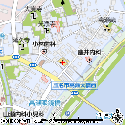 熊本県玉名市高瀬220周辺の地図