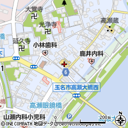 熊本県玉名市高瀬220周辺の地図