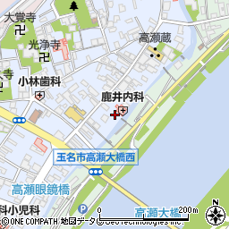 熊本県玉名市高瀬234周辺の地図