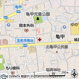 熊本県玉名市亀甲170周辺の地図