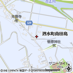 熊本県菊池市泗水町南田島600周辺の地図