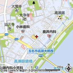 熊本県玉名市高瀬221周辺の地図