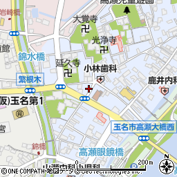 熊本県玉名市高瀬414周辺の地図