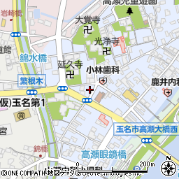 熊本県玉名市高瀬412周辺の地図
