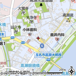 熊本県玉名市高瀬217周辺の地図