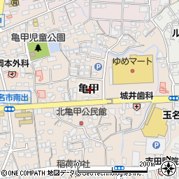 熊本県玉名市亀甲183周辺の地図