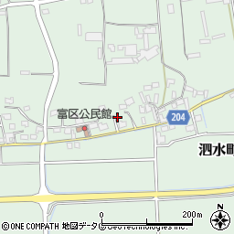 熊本県菊池市泗水町吉富2059周辺の地図