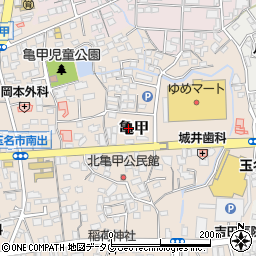 熊本県玉名市亀甲181周辺の地図