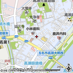 熊本県玉名市高瀬207周辺の地図