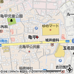 熊本県玉名市亀甲185周辺の地図
