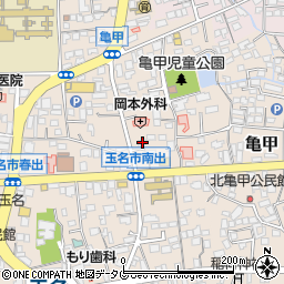 熊本県玉名市亀甲245周辺の地図