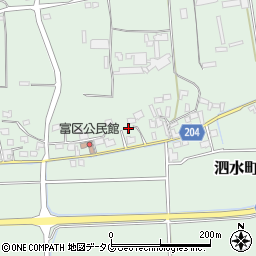 熊本県菊池市泗水町吉富2058周辺の地図