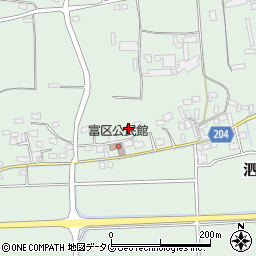 熊本県菊池市泗水町吉富2065周辺の地図