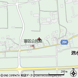 熊本県菊池市泗水町吉富2064周辺の地図