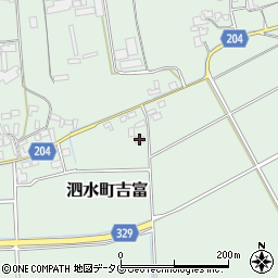 熊本県菊池市泗水町吉富895周辺の地図