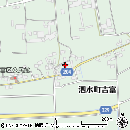 熊本県菊池市泗水町吉富2042周辺の地図