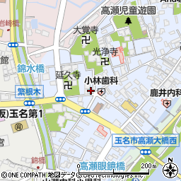 熊本県玉名市高瀬375-3周辺の地図