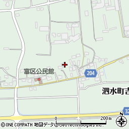 熊本県菊池市泗水町吉富2056周辺の地図