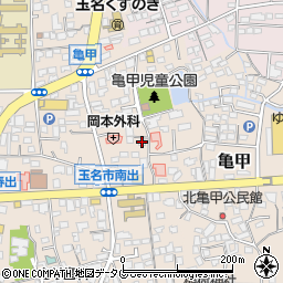 熊本県玉名市亀甲239周辺の地図