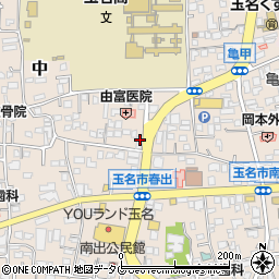 大西茶舗玉名店周辺の地図