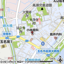 熊本県玉名市高瀬303周辺の地図