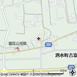 熊本県菊池市泗水町吉富2057周辺の地図